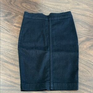 Jean Black Pencil Skirt